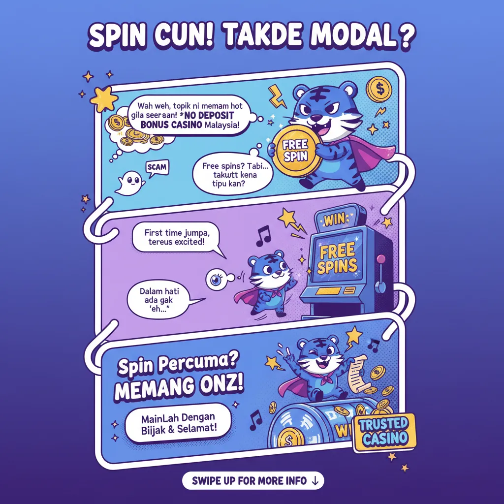 No deposit bonus casino: Spin percuma di Malaysia