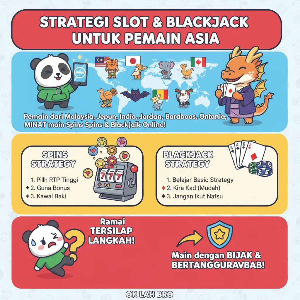 Strategi slot dan blackjack untuk pemain Asia