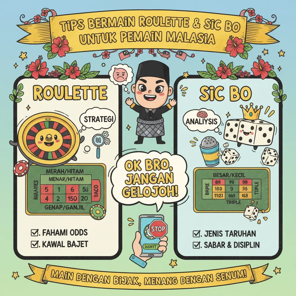 Tips Bermain Roulette dan Sic Bo untuk Pemain Malaysia